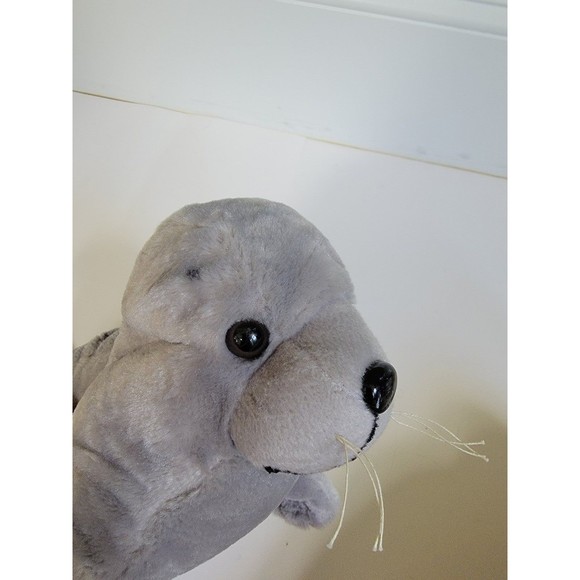 Wish Pets Gray Spotted Seal Sally Sue Stuffed Animal Plush 15" & Fiesta Otter - Picture 4 of 8